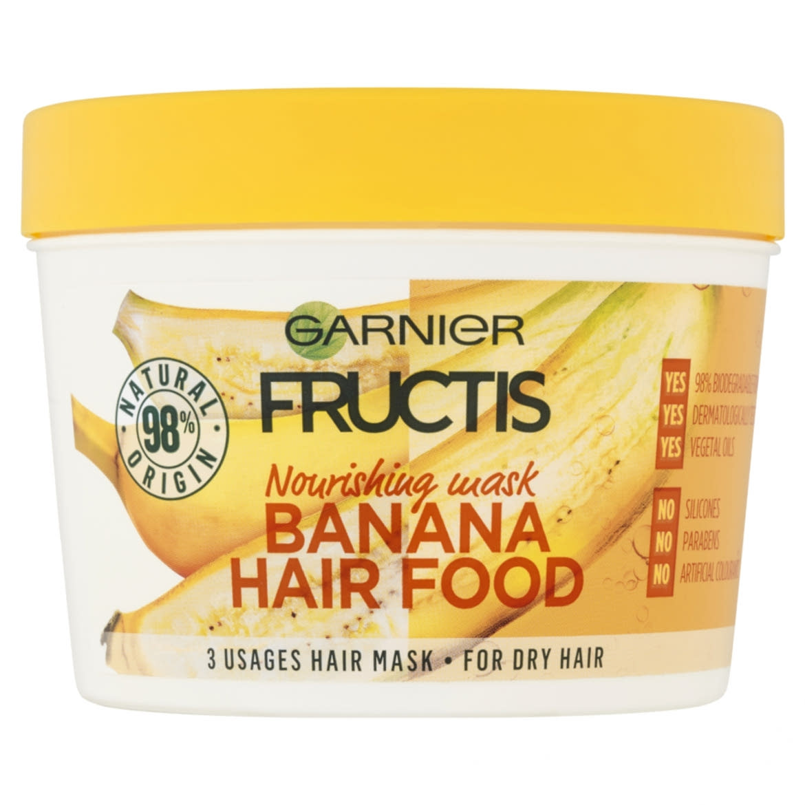 Garnier Fructis Hair Food Banana 3 -féleképpen használható hajpakolás