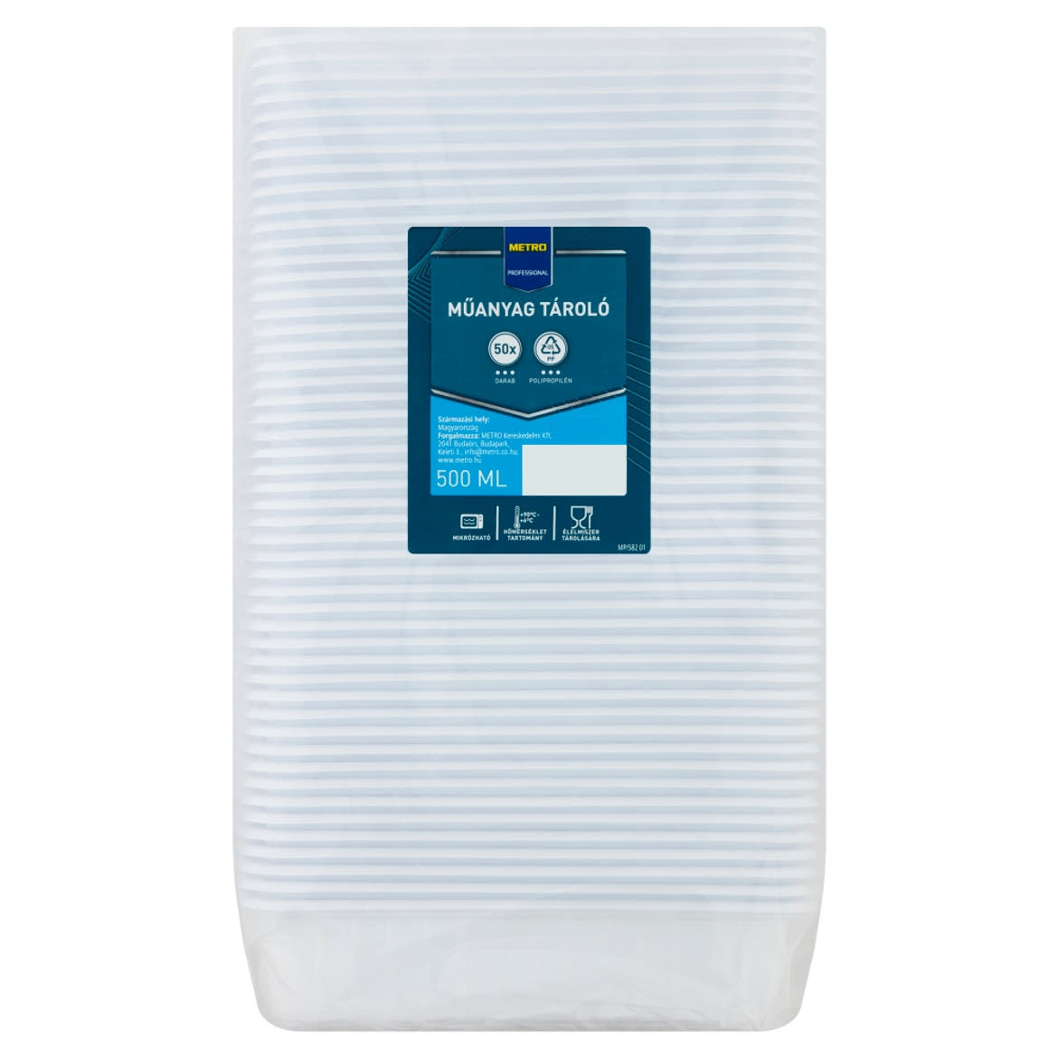 Metro Professional műanyag tároló 500 ml