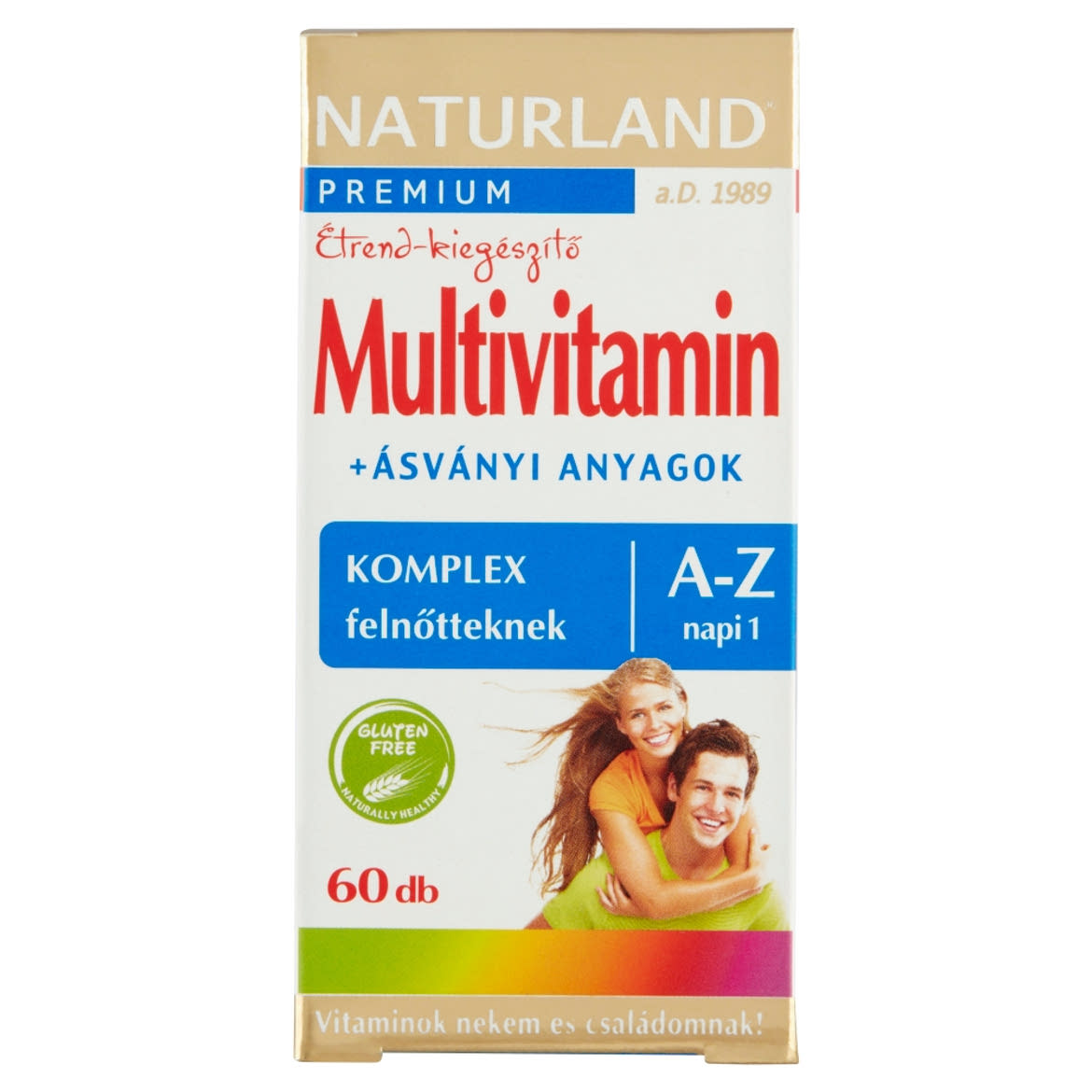 Naturland Premium multivitamin + ásványi anyagok étrend-kiegészítő tabletta