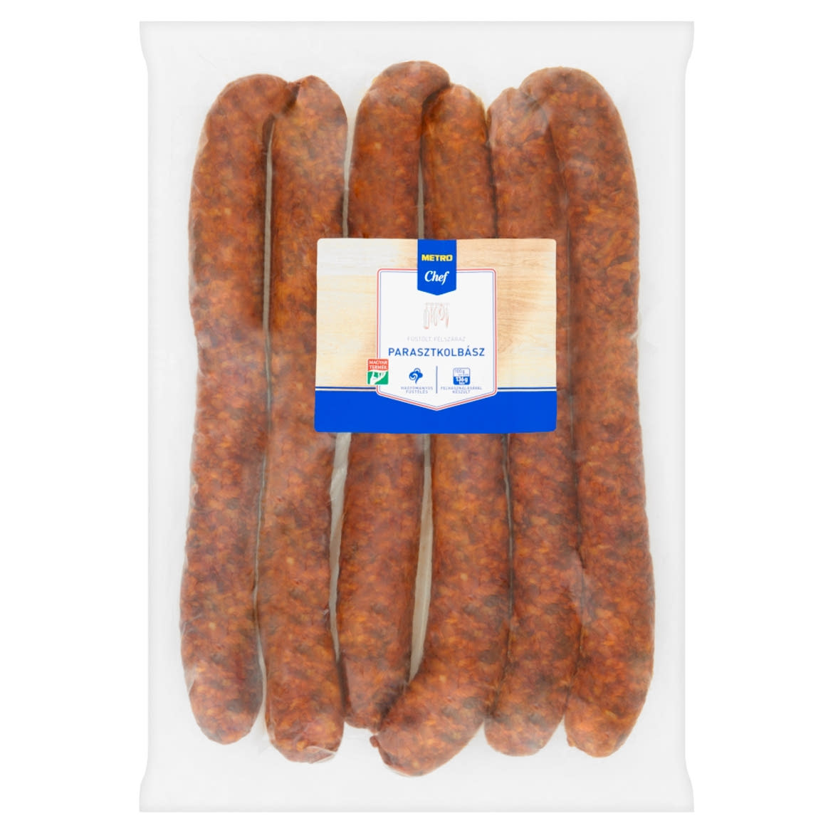Metro Chef füstölt, félszáraz parasztkolbász