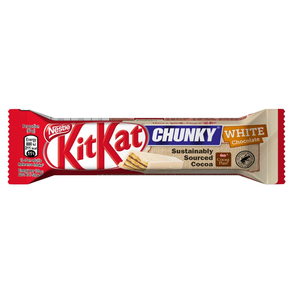 KitKat Chunky ropogós ostya fehér csokoládéban