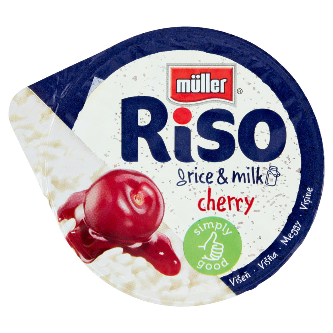Müller Riso tejberizs desszert meggy készítménnyel