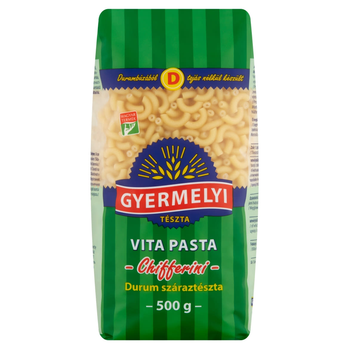 Gyermelyi Vita Pasta Chifferini durum száraztészta