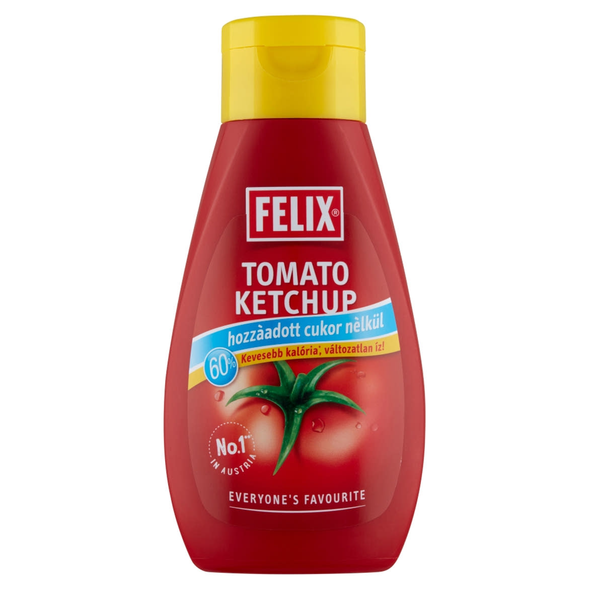 Felix ketchup hozzáadott cukor nélkül, édesítőszerrel