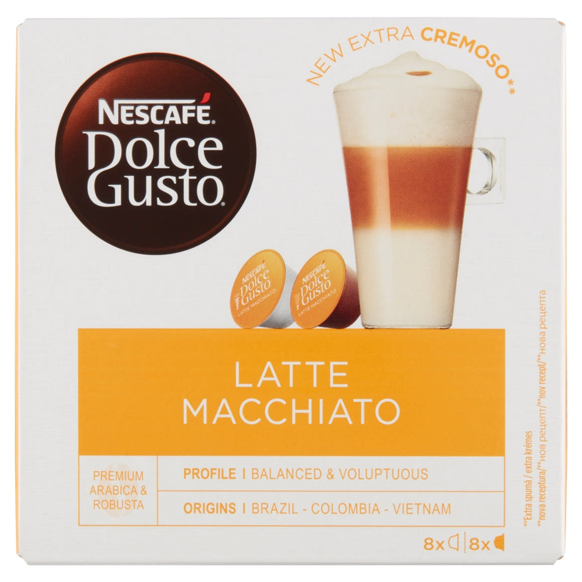 NESCAFÉ Dolce Gusto Latte Macchiato tej- és kávékapszula 8 csésze