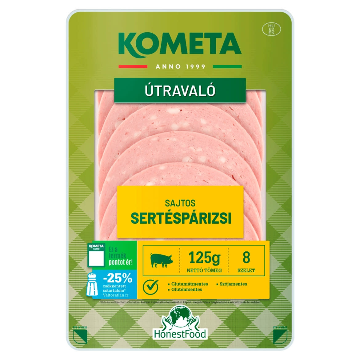 Kometa Útravaló szeletelt sajtos sertéspárizsi 8 szelet