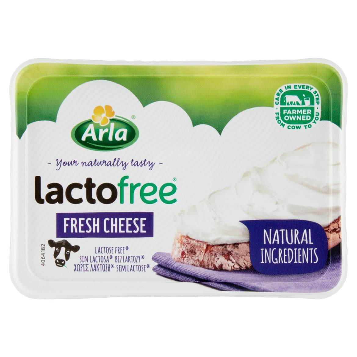 Arla LactoFree natúr, kenhető, zsíros, lágy laktózmentes friss sajt