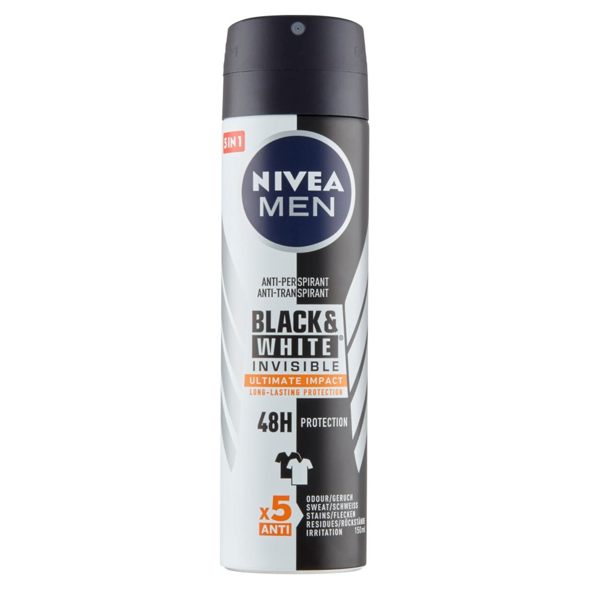 NIVEA MEN izzadásgátló spray Black & White Invisible Ultimate Protect