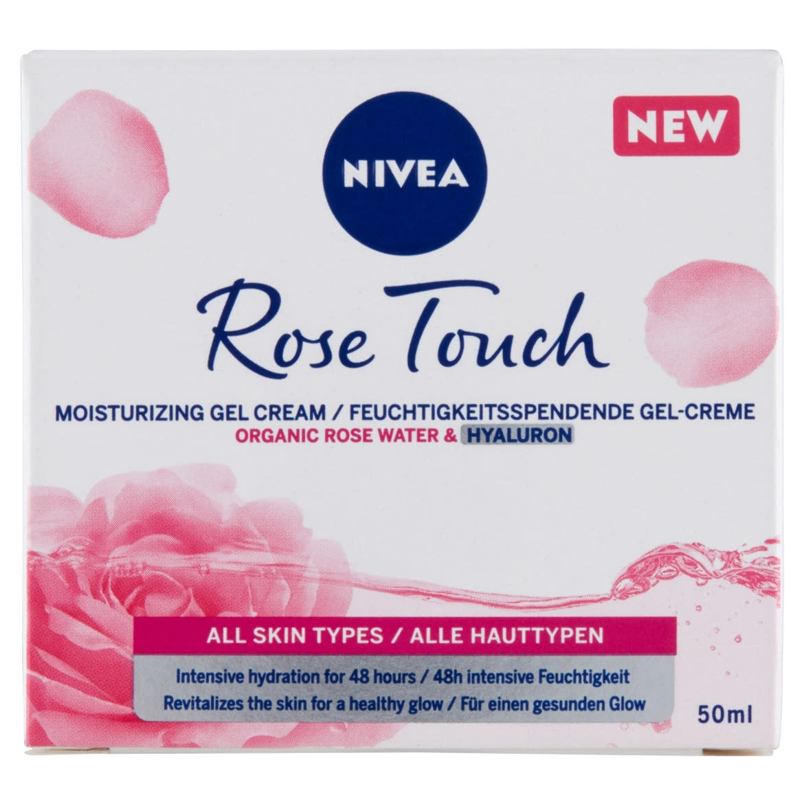 NIVEA Rose Touch hidratáló gél-krém