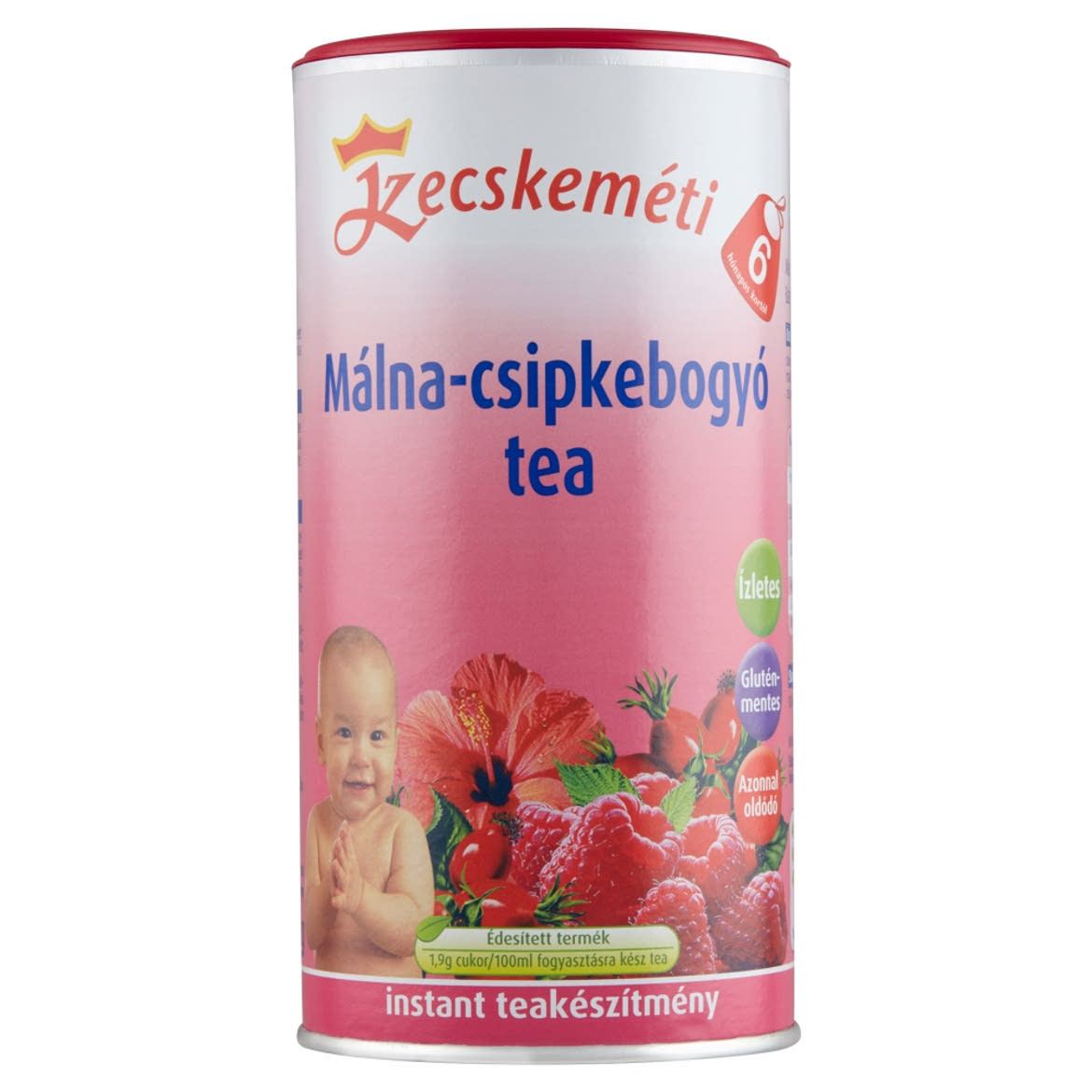 Kecskeméti málna-csipkebogyó babatea 6 hónapos kortól