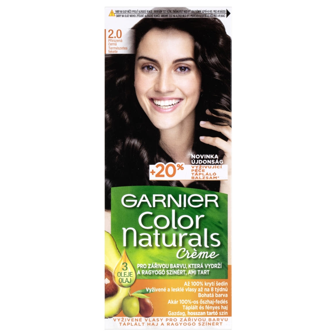 Garnier Color Naturals Tartós hajfesték 2 .0 Természetes fekete