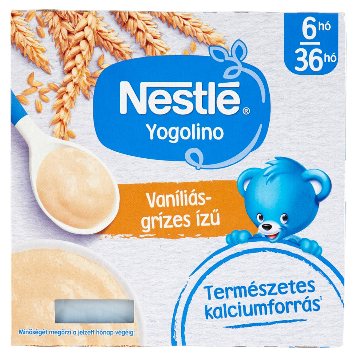 Nestlé Yogolino vaníliás-grízes ízű babapuding 6 hónapos kortól 36 hónapos korig 4 x 100 g