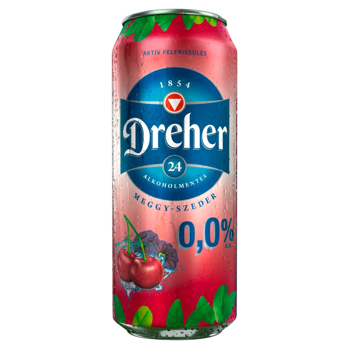Dreher 24 meggy és szeder ízű ital és alkoholmentes világos sör keveréke