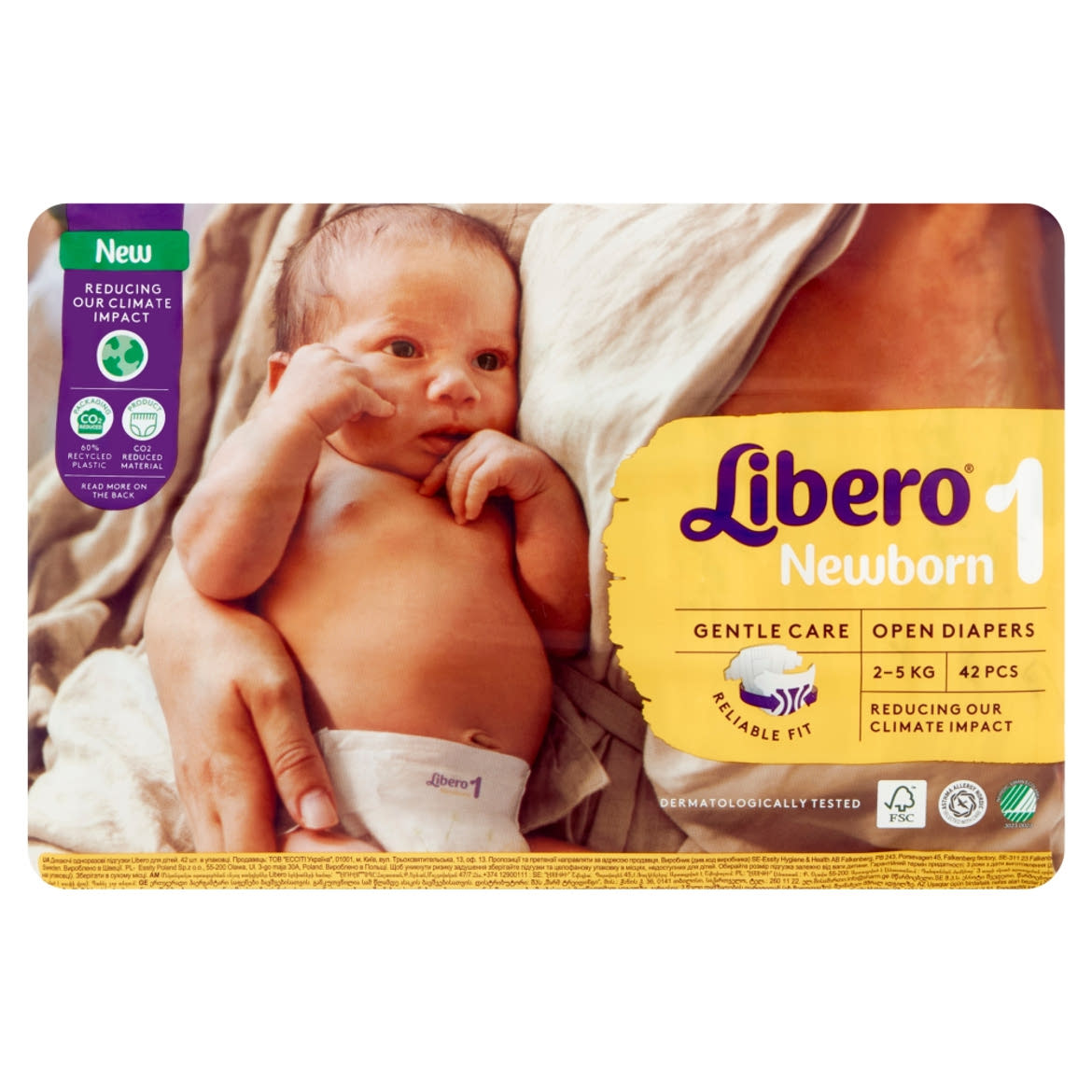 Libero Newborn egyszerhasználatos pelenkanadrág, méret: 1, 2-5 kg,