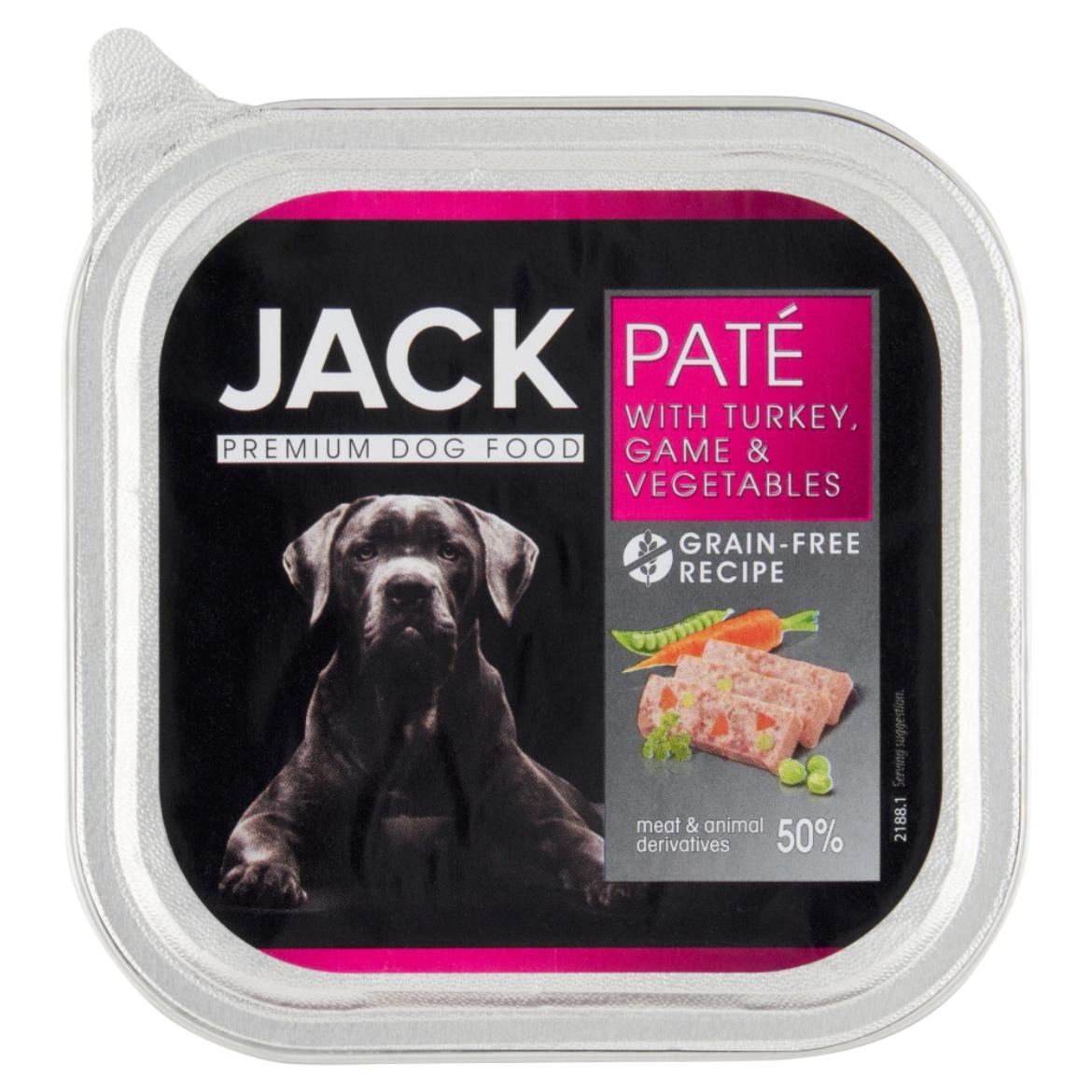Jack Premium pástétom pulykahússal, vadhússal és zöldségekkel kutyáknak
