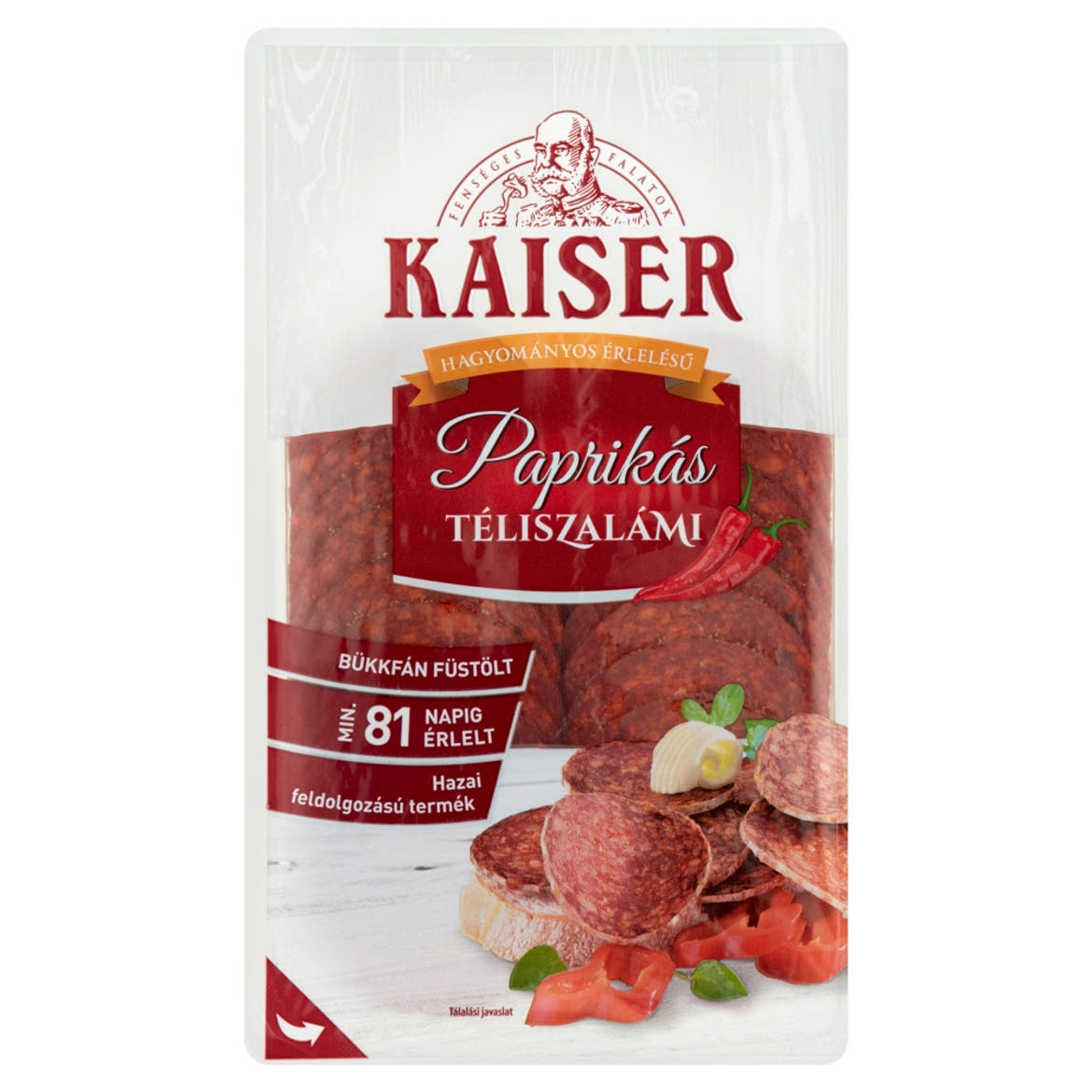 Kaiser szeletelt paprikás téliszalámi