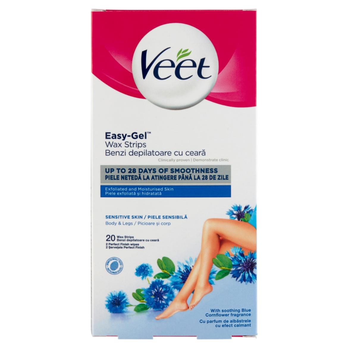 Veet Easy-Gel gyantaszalag testre és lábakra 20 db