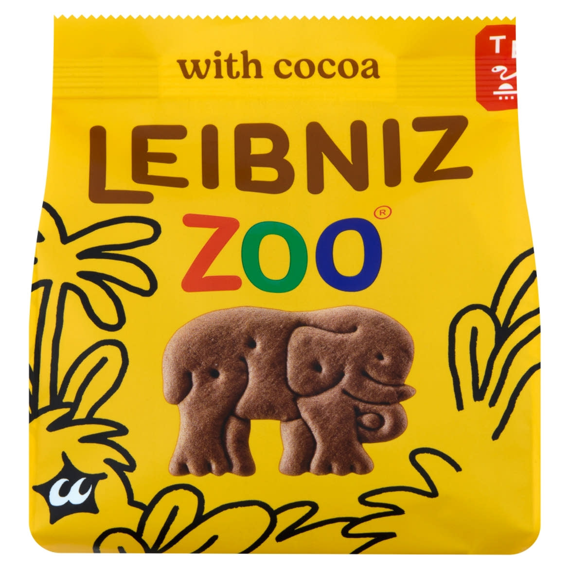Leibniz Zoo állatfigurás kakaós keksz