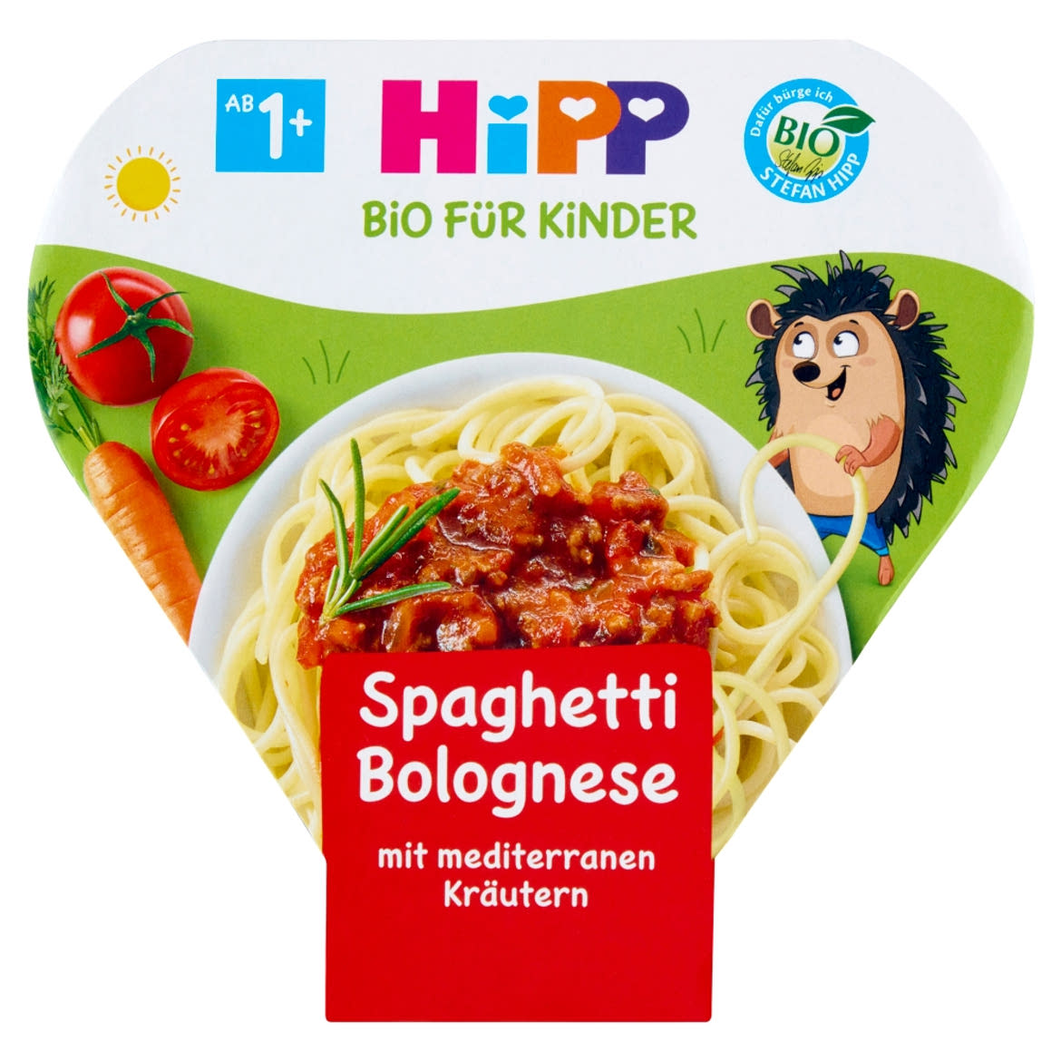 HiPP BIO bolognai spagetti tésztakészítmény marhahússal 1 éves kortól gyerekeknek