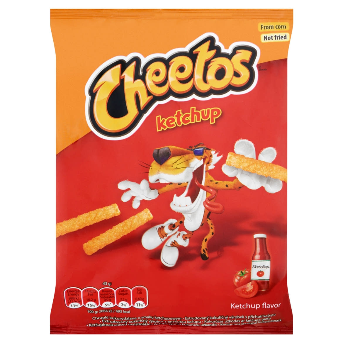 Cheetos ketchup ízesítésű kukoricasnack