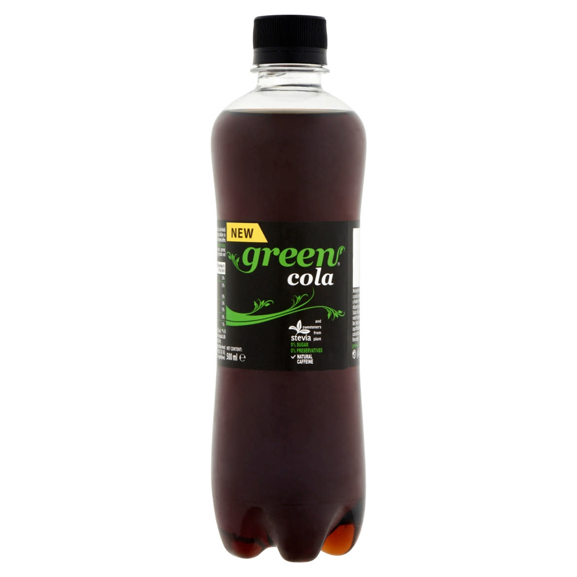 Green cola ízű szénsavas üdítőital stevia-val ízesítve