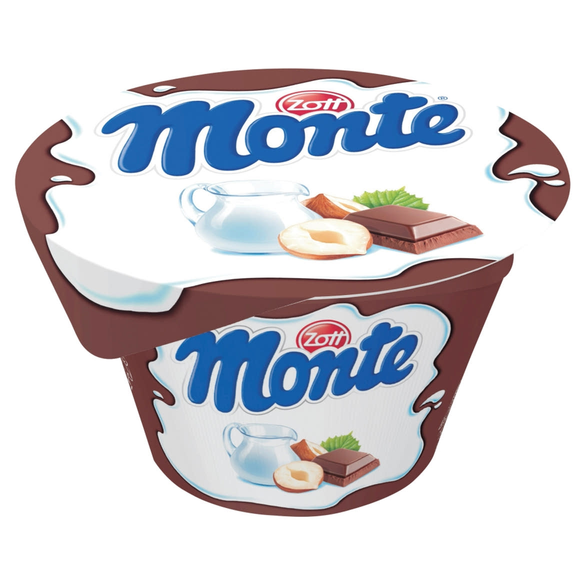 Zott Monte csokoládés, mogyorós tejdesszert