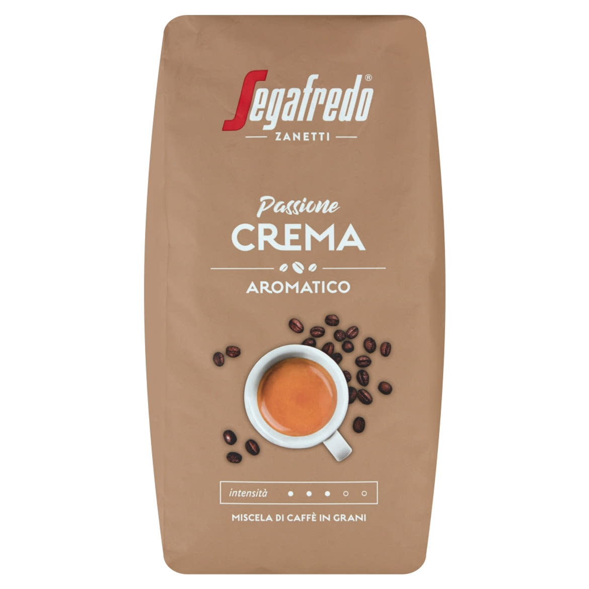 Segafredo Zanetti Passione Crema Aromatico szemes pörkölt kávé