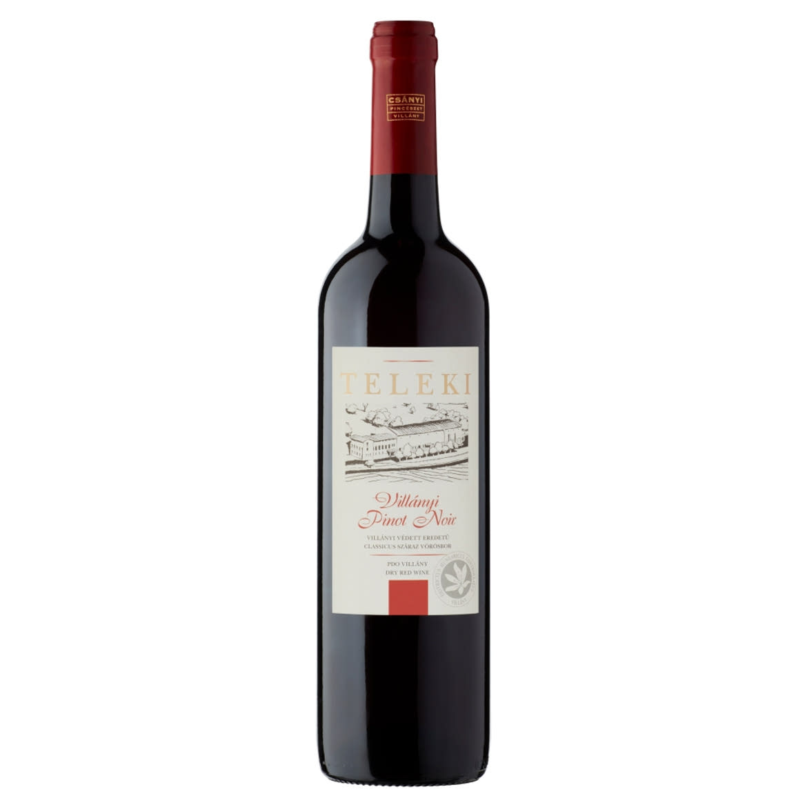 Csányi Pincészet Teleki Villányi Pinot Noir classicus száraz vörösbor 13%