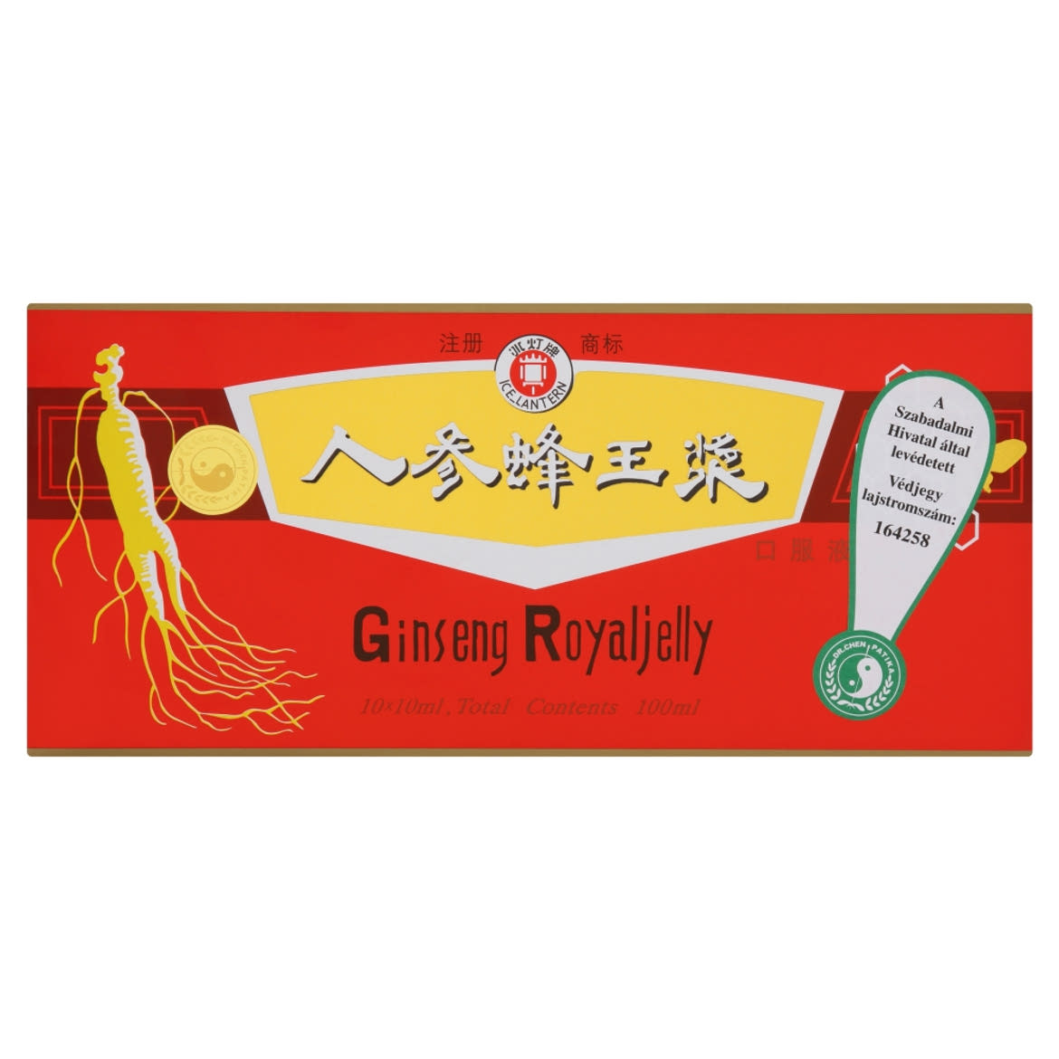 Dr. Chen Patika Ice Lantern Ginseng Royal Jelly étrend-kiegészítő ivóampulla 10 x 10 ml