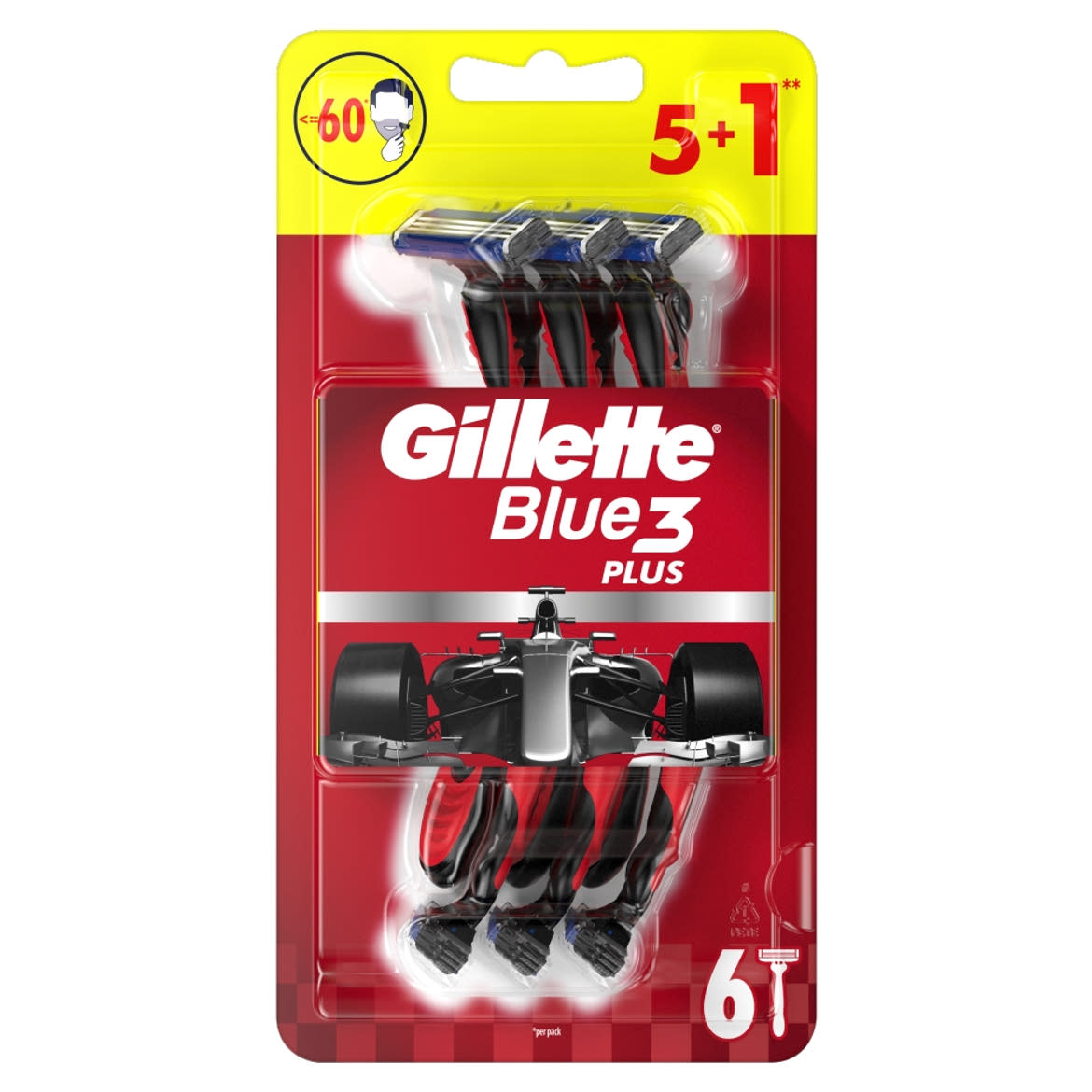 Gillette Blue3 Nitro Eldobható Férfi Borotva, 5+1 Darab
