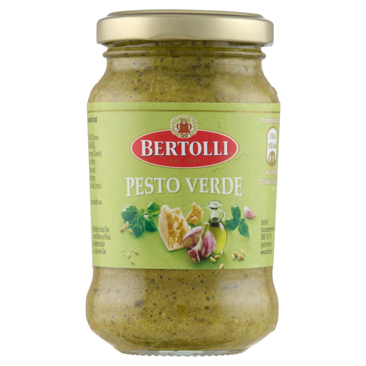 Bertolli Pesto Verde pesto szósz bazsalikommal és olasz sajtokkal