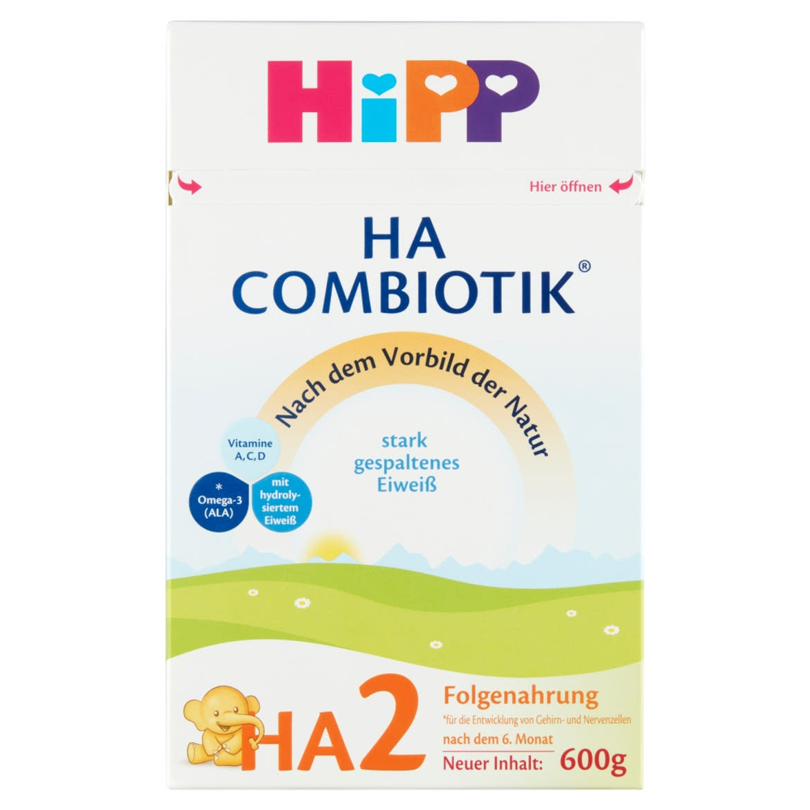 HiPP HA 2 Combiotik tejalapú anyatej-kiegészítő tápszer 6 hónapos kortól 600 g