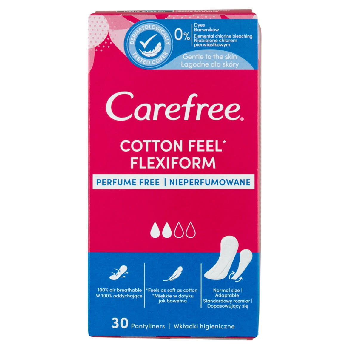 Carefree Cotton Feel Flexiform tisztasági betét