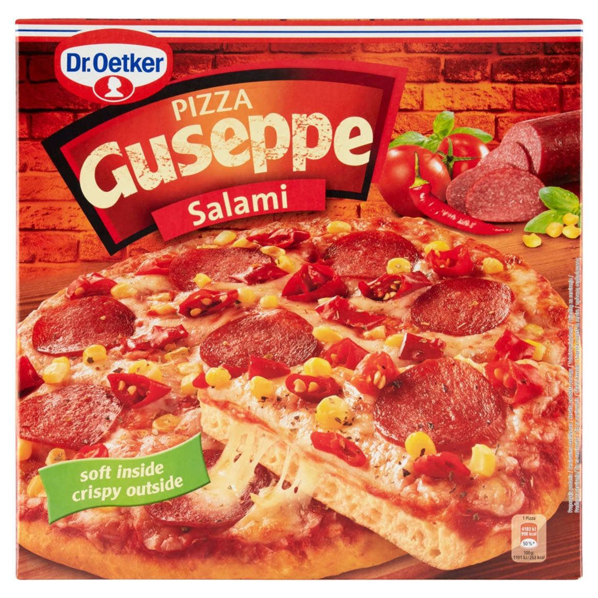 Dr. Oetker Guseppe gyorsfagyasztott szalámis pizza