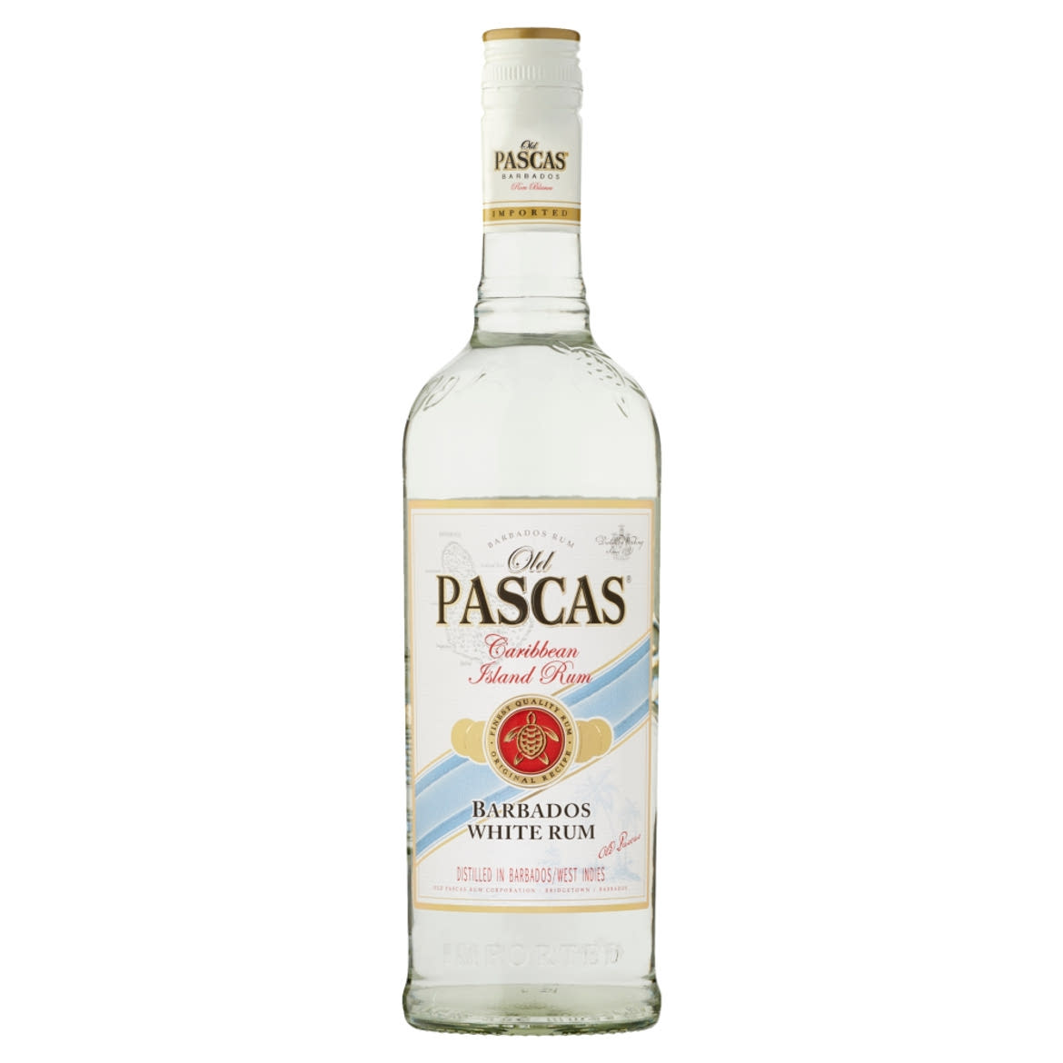 Old Pascas Barbados karibi fehér rum 37,5%