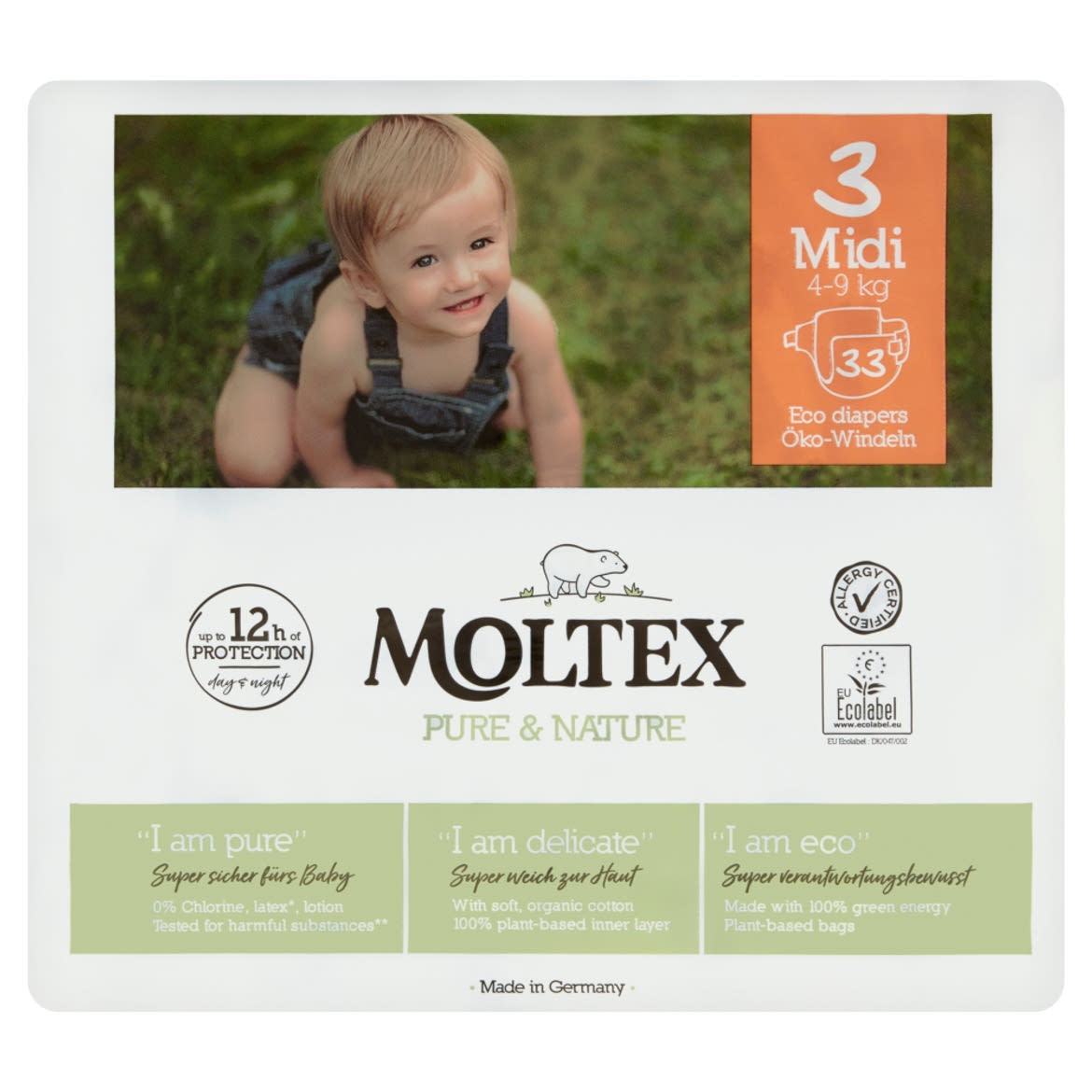 Moltex Pure & Nature ÖKO nadrágpelenka 4-9 kg