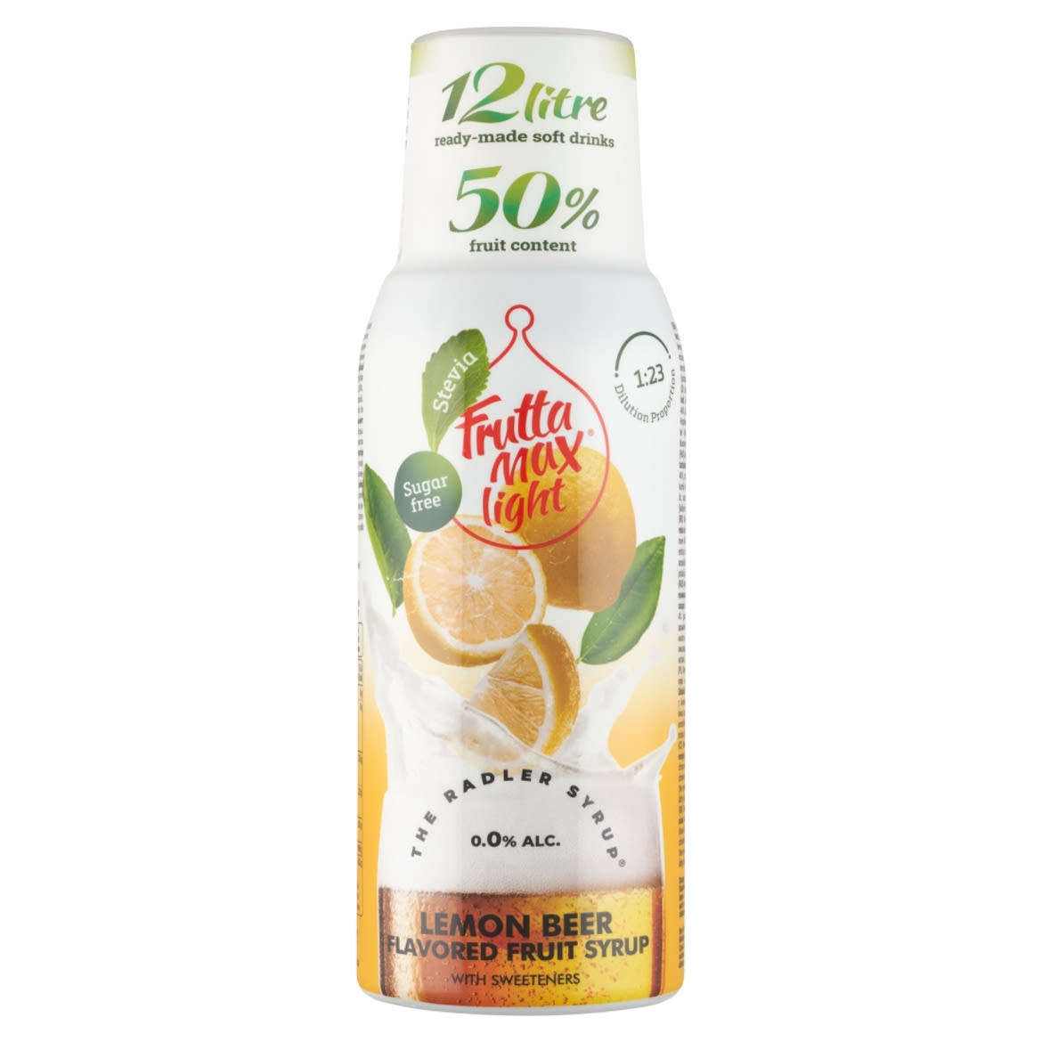 FruttaMax Light Bubble¹² lime-os sör ízű gyümölcsszörp édesítőszerekkel