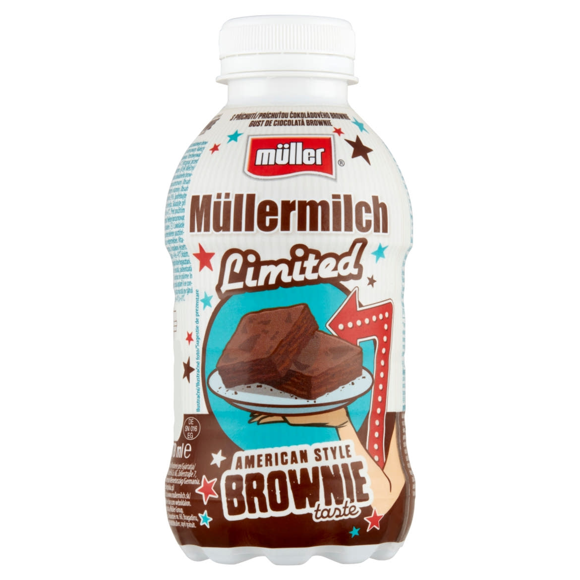 Müller Müllermilch American Style Brownie Taste csokoládé ízű zsírszegény tejital