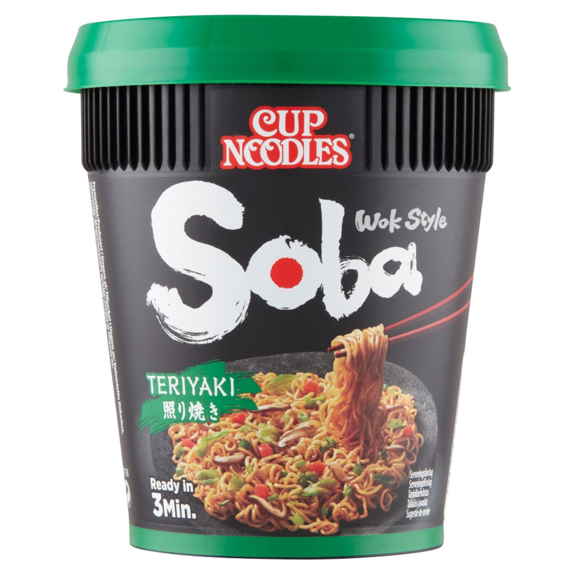 Nissin Cup Noodles Soba instant tészta búzalisztből teriyaki ízesítő szósszal 90 g