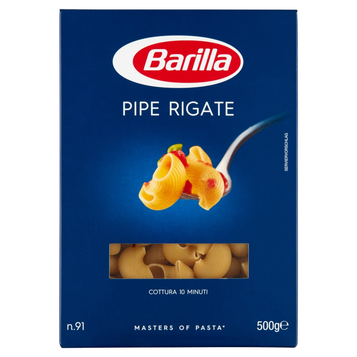 Barilla Pipe Rigate apró durum száraztészta