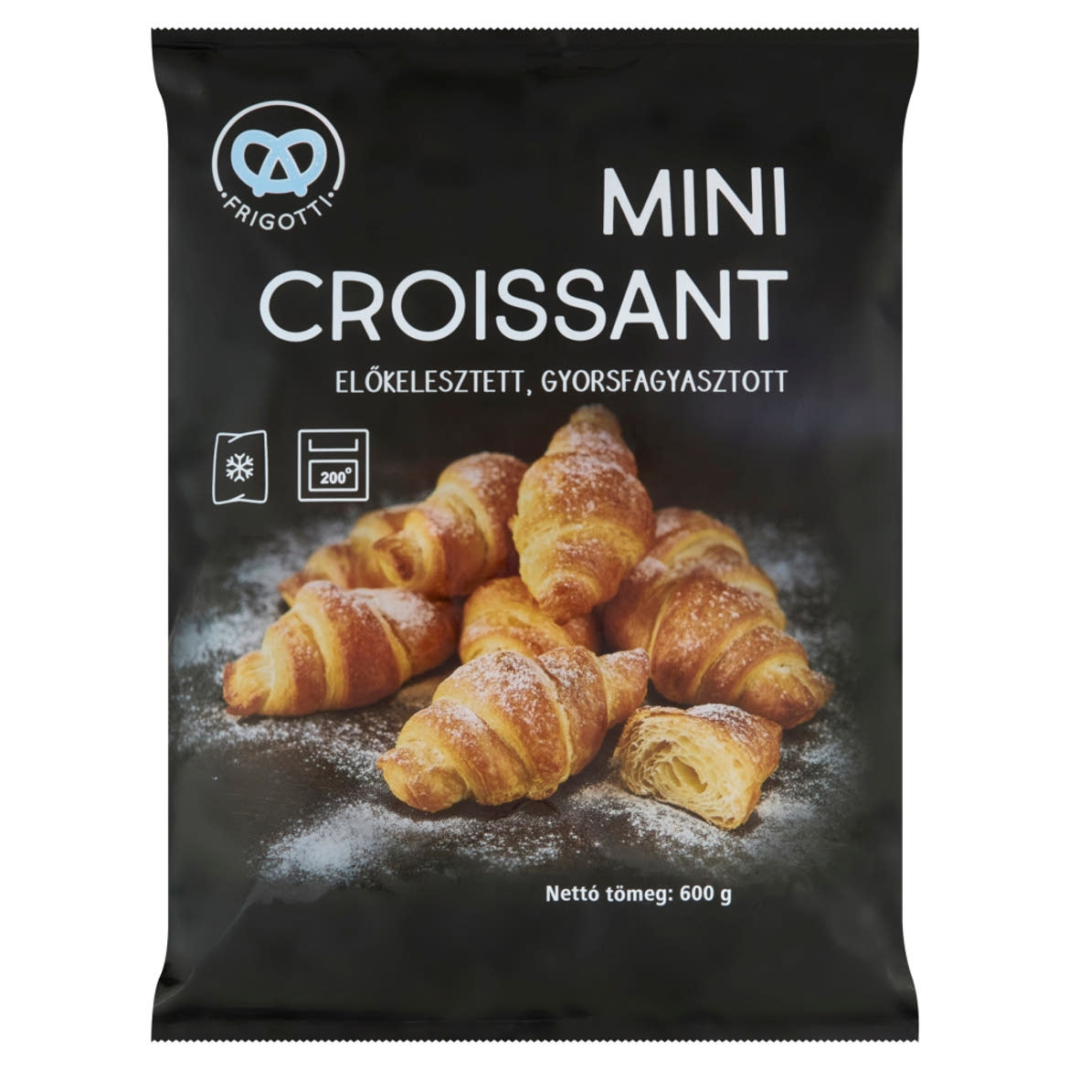 Frigotti előkelesztett, gyorsfagyasztott mini croissant