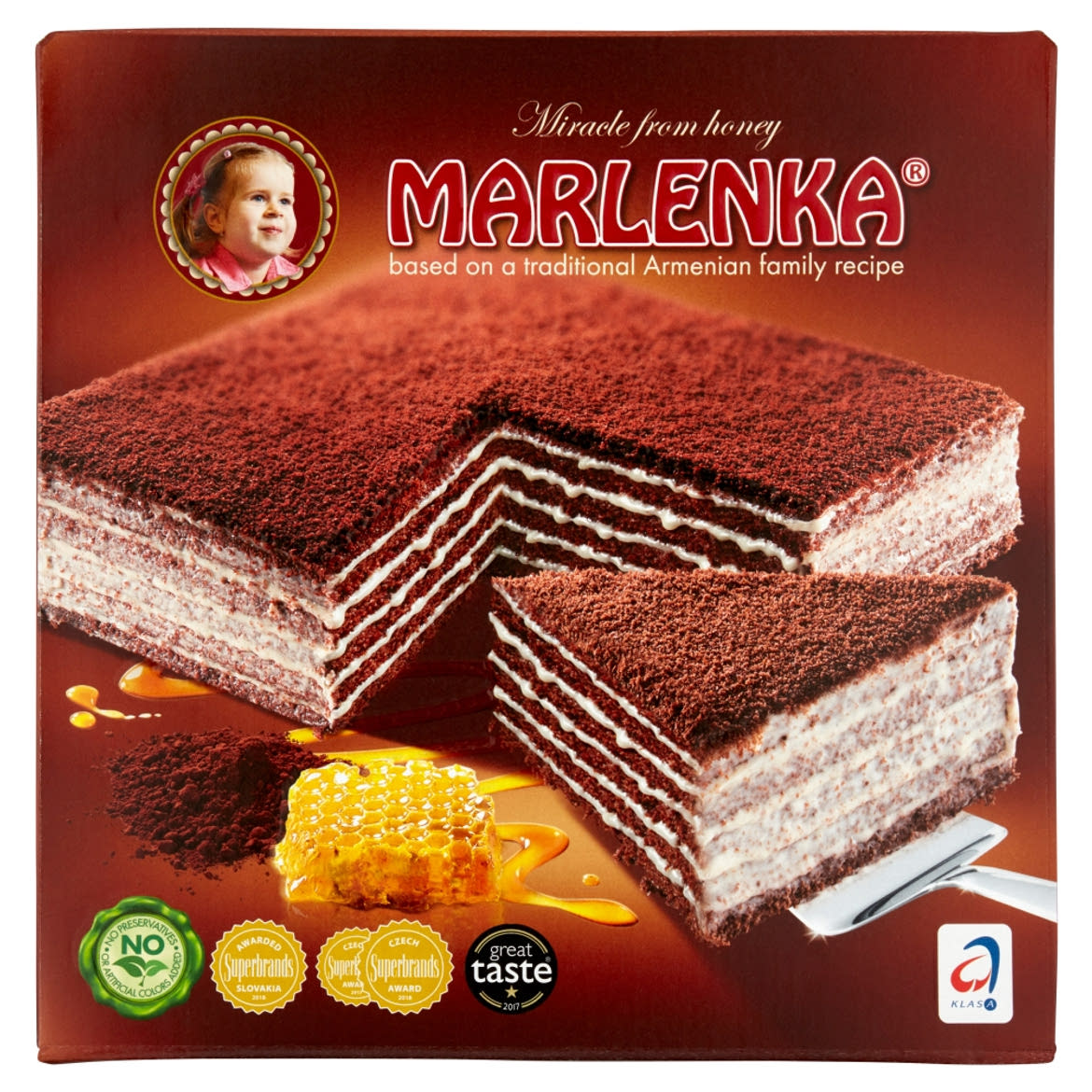 Marlenka mézes kakaós torta