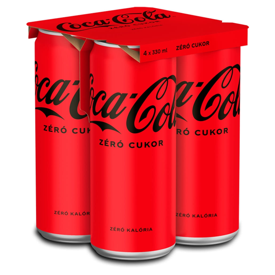 Coca-Cola Zero colaízű energiamentes szénsavas üdítőital édesítőszerekkel 4 x