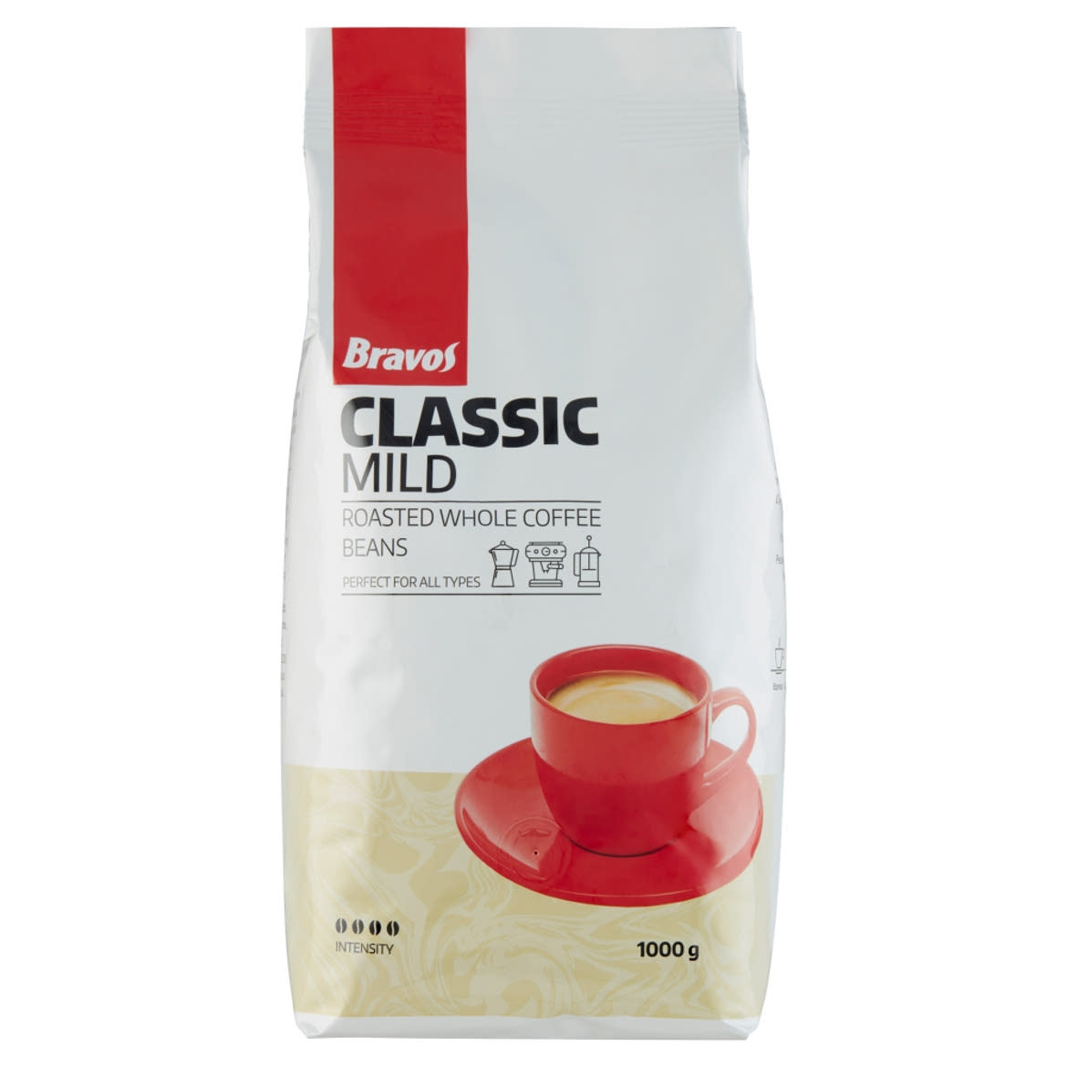 Bravos Classic Mild pörkölt szemes kávé