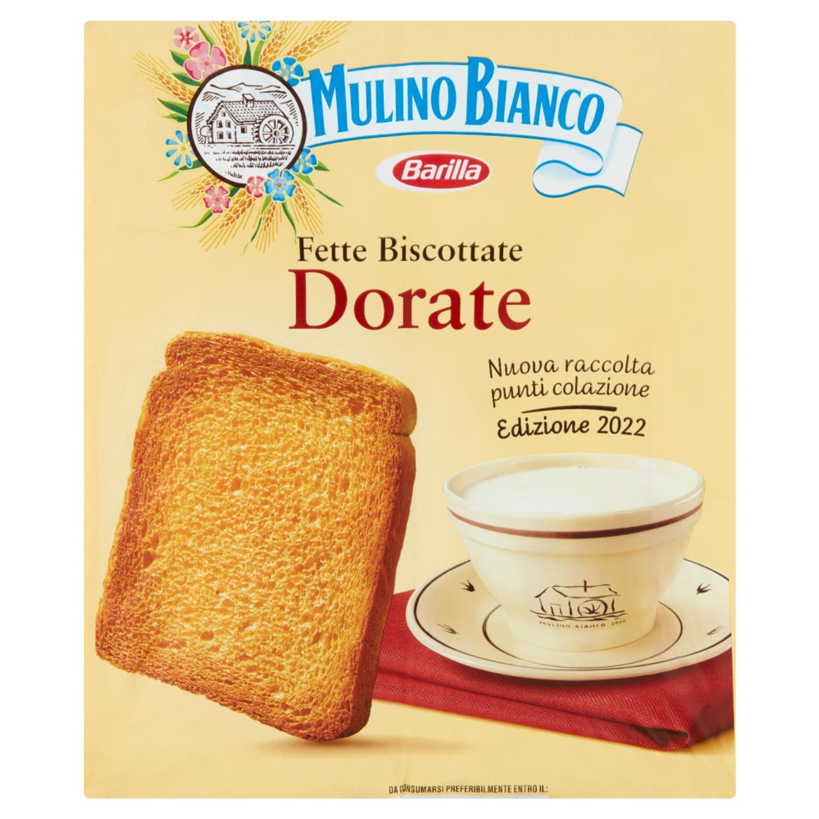 Mulino Bianco Fette Biscottate Dorate kétszersült