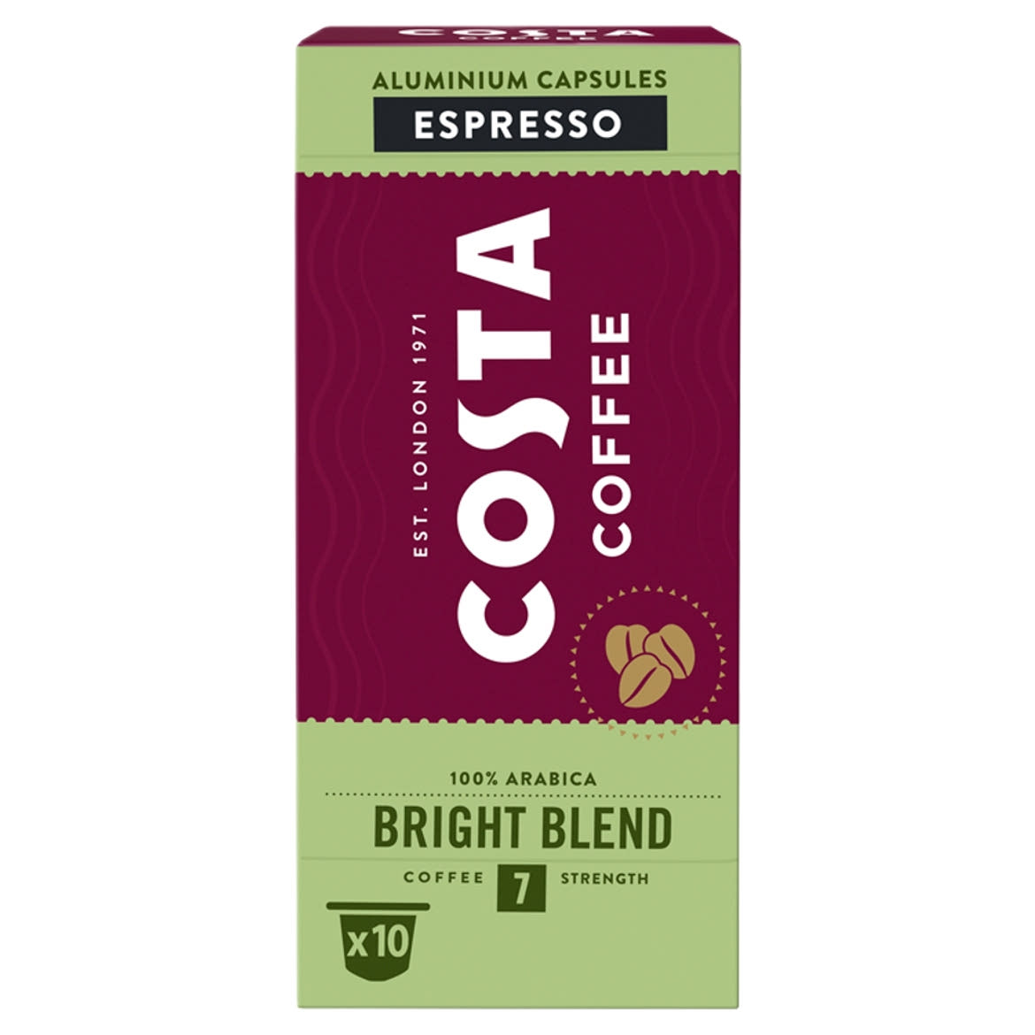 Costa Coffee Bright Blend Espresso őrölt-pörkölt kávé kapszulában