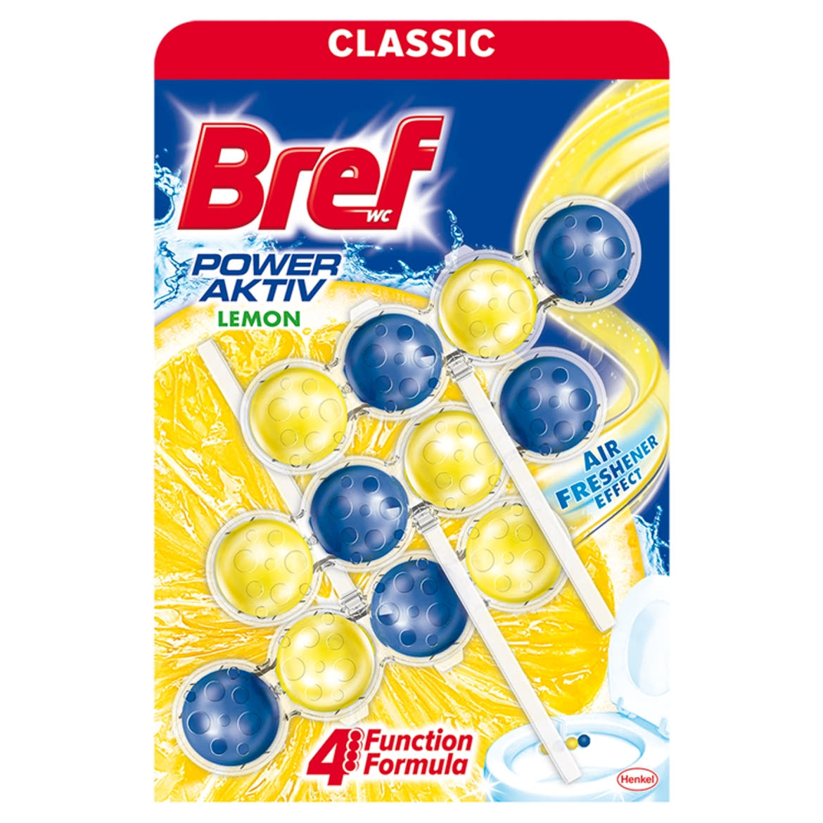 Bref Power Aktiv Lemon WC-frissítő 3 x