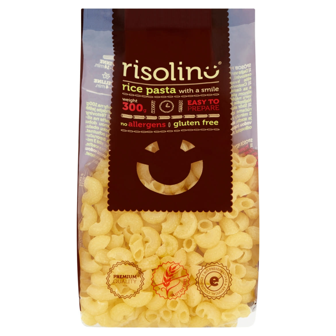 Risolino Macaroni természetesen gluténmentes rizstészta