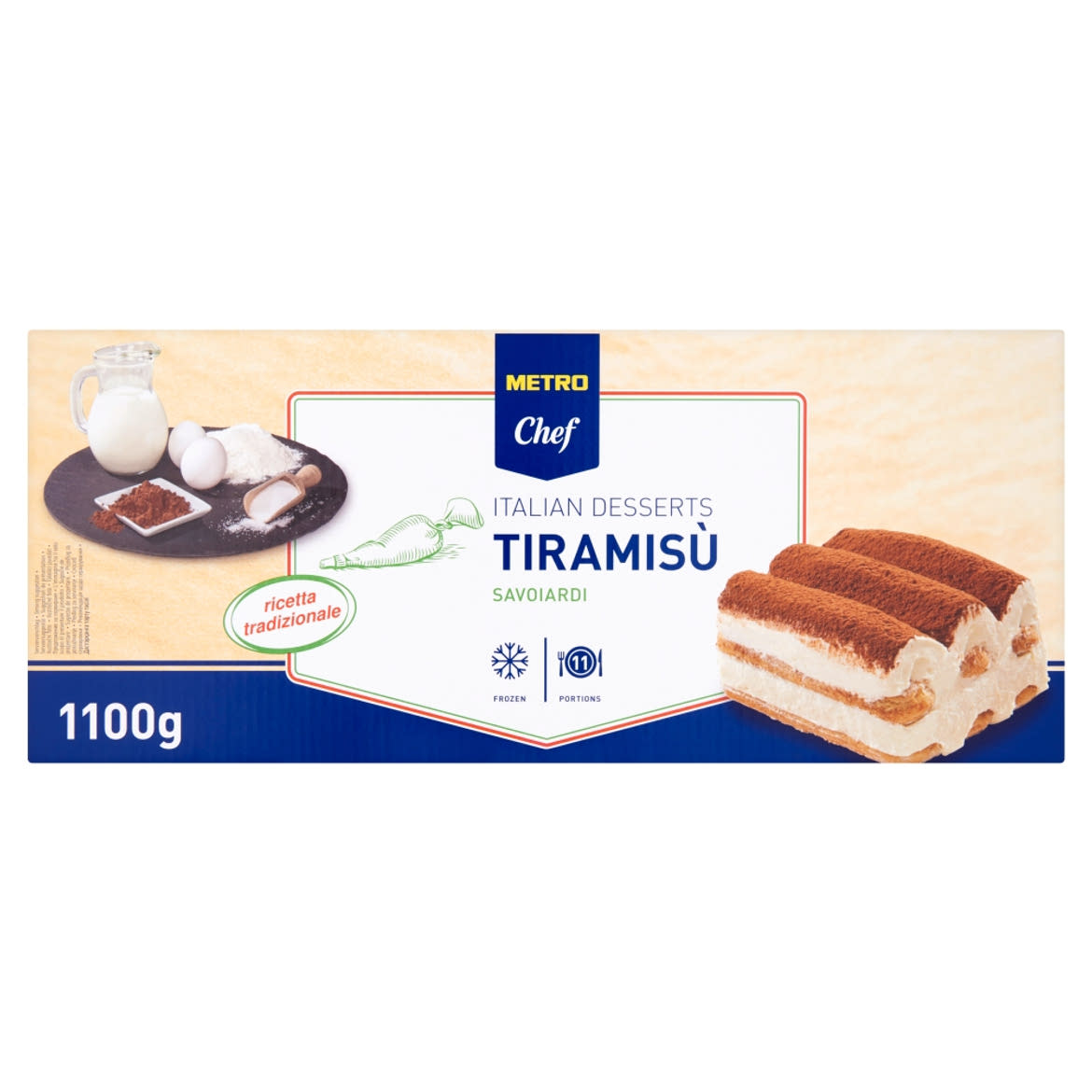 Metro Chef fagyasztott tiramisu piskótarudakkal