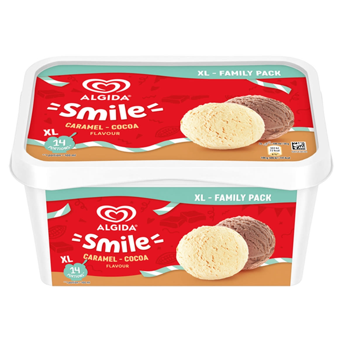Algida Smile jégkrém Karamell-Kakaó ízű